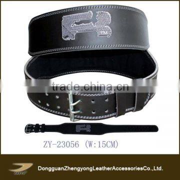 2014 Custom power lifting leather belt, high quality weight lifting belt