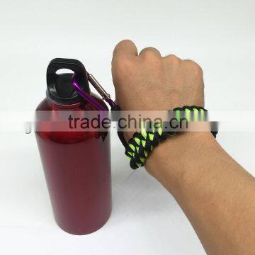 Custom Handmade Woven Paracord Survival Strap Water Bottle Carrier /Handle
