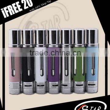 Smart 1.5ml dual vertical coil tank/ ifree20 1.5ohm tank with adjustable airflow control drip tip