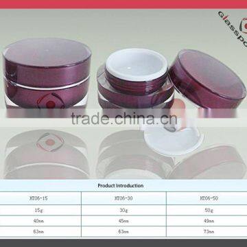 Variable Volume Cream Jars Coated With Color Alumite Lid / Alumite Cap photo-3