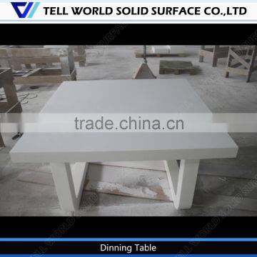 High glossy white dining table/home dining table/8 seats dining table