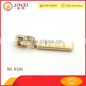 Shiny Gold Color Engraved Letters Zipper Puller