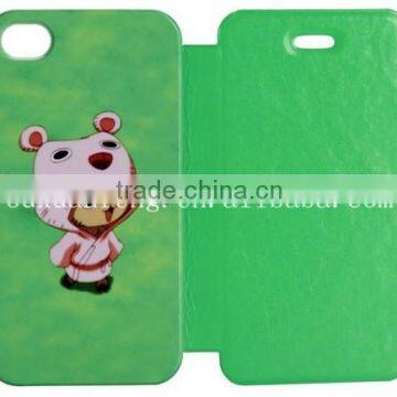 DIY Printed 3D Sublimation Mobile Phone Flip Case for Samsung S3,S4