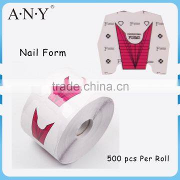 Nail Art Stiletto Extension Nails Forming Paper Roll Nail From Factory