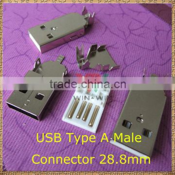 USB Type A Male connector 28.8mm