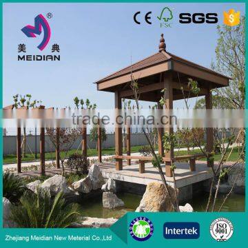 Widely used wood plastic composite made WPC pergola pavilion