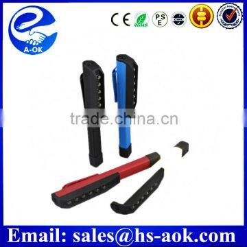 A-OK Wholesale led pen lights CE EMC GS CB PAHS ROHS TUV certificated flashlight led pen work light battery clip