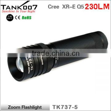 Waterproof flashlight with rotary zoom TANK007 TK737 Q5