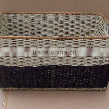 Handmade sea grass weaving basket, Vietnam wicker basket