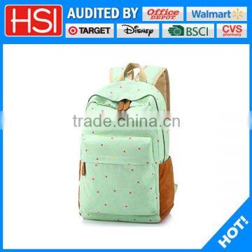 new products fashion design apple green girls student backpack