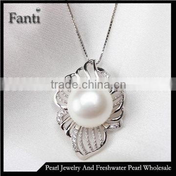 Single pearl 925 sterling silver wholesale china pendant design