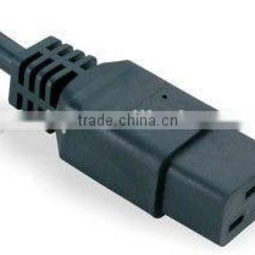 Australia C19 connector straight type SAA,RoHS Approved