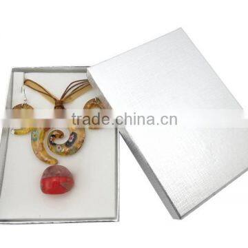 fashion circinate pendant murano glass jewelry set