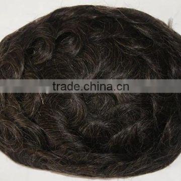 High quality indian front lace men toupee