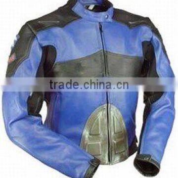 DL-1213 Leather Motorbike Racing Jacket