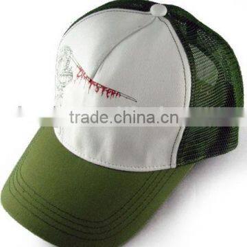 printing 100% cotton baseball mesh cap