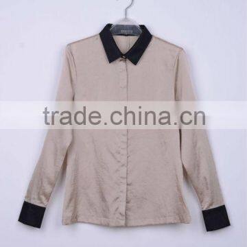 Ladies plain fashion shirts for woman