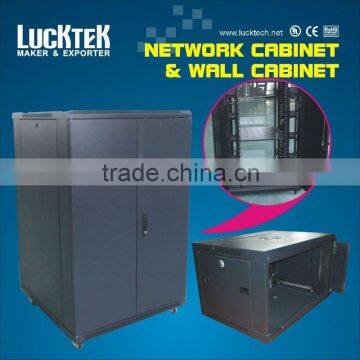 9u glass wall network cabinet