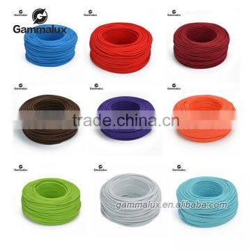 European Colorful Fabric Electric Cord Round