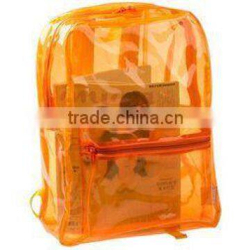 2015 OEM packbag transparent high quality PVC school bag hot sale