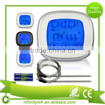 Hot Grill Digital Long Range Meat Thermometer And Timer With Probe