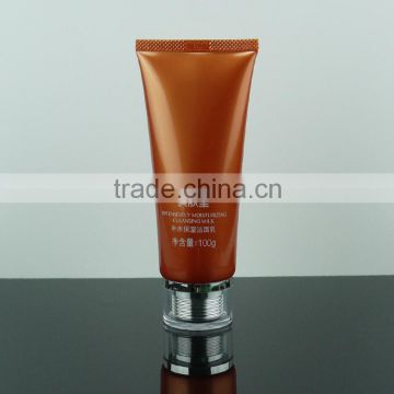 Wholesale 40mm cosmetic plastic tube with acrylic cap