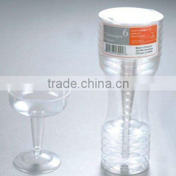 5OZ disposable plastic PS red wine goblet