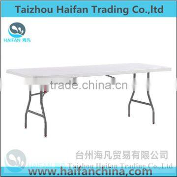 high quality 2 meters HDPE blow molding strength plastic modern barbecue table/outdoor picnic table with removable legs