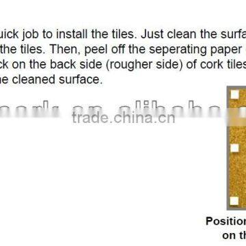 "LEECORK" Cork Wall Tile for DIY Bulletin Board photo-3