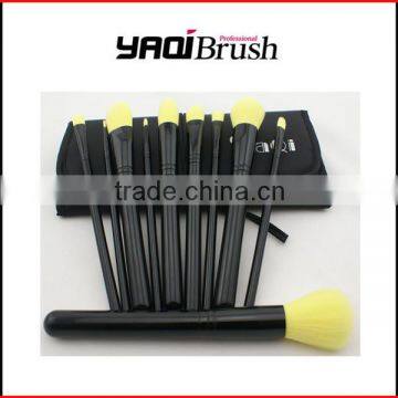 China manufacturers makeup brushes set cosmetic kit 10 piece