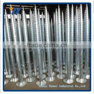 Galvanized Earth Screw Anchors With Flange