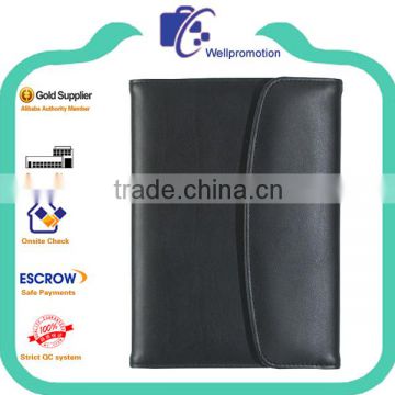 Latest design a3 file folders fancy leather portfolio folder presentation leather folders