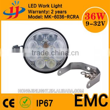 36W LED WORK LIGHT 12V 24V OFFROAD LAMP SPOT FLOOD OVAL AUTO LED WORK LIGHT