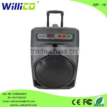 Heavy sound plastic stage high quality amplified speaker WP-16