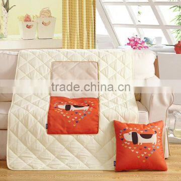 Polyester Microfiber Night Owl Captain Whooo Sofa Cushion Pillow Quilt photo-2
