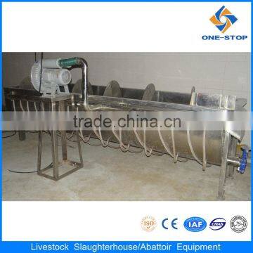 cold water and ice filled spiral chicken cooling machine