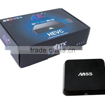 shiningworth M8S amlogic S812 2G/8G quad-core HD media player 5g /2g Wifi Google H.265,KODI 14.2