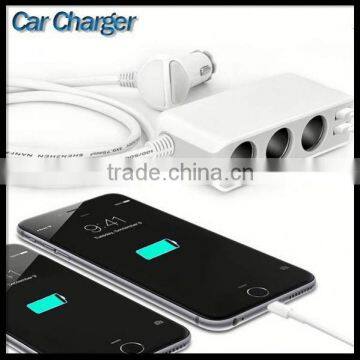 3 Ports Aluminum Usb For Car Chargers Charger