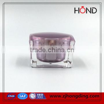 wholesale acrylic jar transparent color 15g 30g 50g plastic jar skincare transparent discount plastic jars