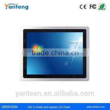 3mm ultra -thin IP65 front panel 12.1inch Industrial LCD monitor for Terminal inquiry machine