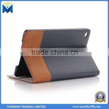 Good Quality Cross Pattern Book Style Folio Leather Case for IPad Pro photo-4