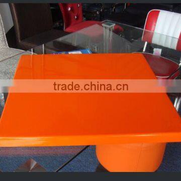 Glossy Round Marble Acrylic Solid Surface Table Tops Restuarant Dining Table,made Stone Coffe Table photo-4