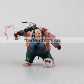 3D plastic PVC dota 2 anime Pudge action figure cartoon model toys Customize hero pvc 1/6 collection oem odm funko pop Q edition