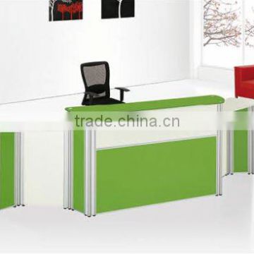 2012 hot sale TG012 office furniture commercial glass front desk