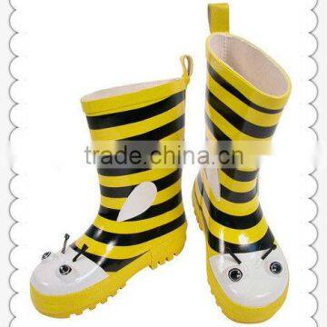 Fantastic Children's Bee Rain Boot Rubber Custom