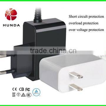 US EU AU UK Plug Portable Phone Charger With 2 in 1 Cables For Cell Phone 5V 2.1A 2.4A photo-3