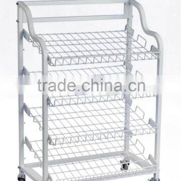 BAKERY MERCHANDISER DISPLAY CART/ TROLLEY FOR FOOD WITH SIDE SHELVES