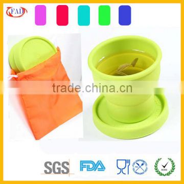 BSCI&BV Factory Approval Yellow Food Grade Cheap Silicone Tea Cups