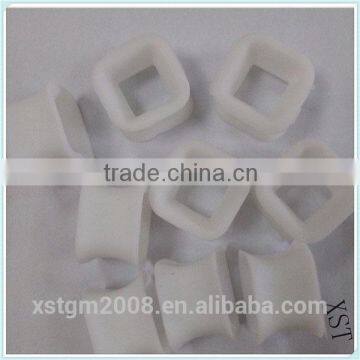 square white silicone ear tunnel plugs logo flesh fake flesh tunnel