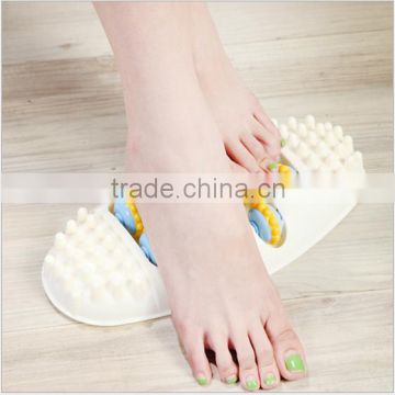 Women Oval Roller Foot Acupoint Massager / Plastic roll foot massager / Four Rows foot massage ball